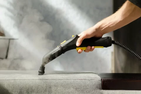 Desinfección profunda de tapicería con vapor a alta temperatura