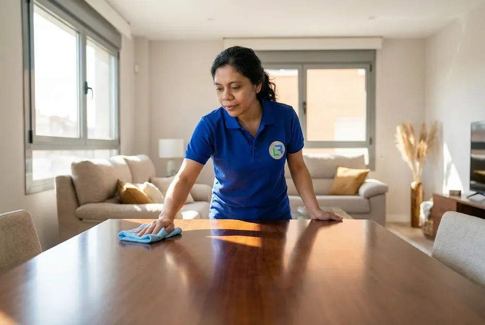 Limpieza a fondo de pisos en Barcelona - Limpieza de comedor y superficies