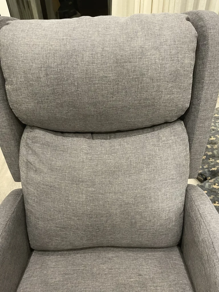 Asiento de silla libre de grasa.