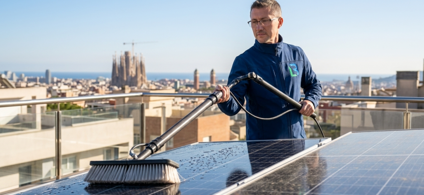 Limpieza de Placas Solares en Barcelona Evita Perder Dinero