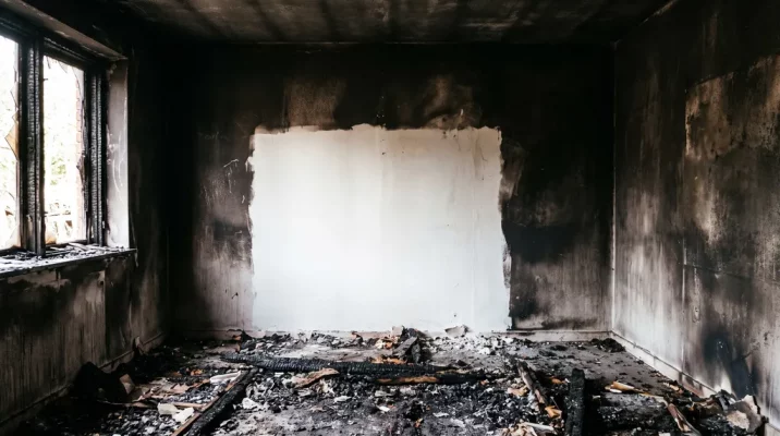 Cómo limpiar el hollín de las paredes después de un incendio sin dañar el yeso